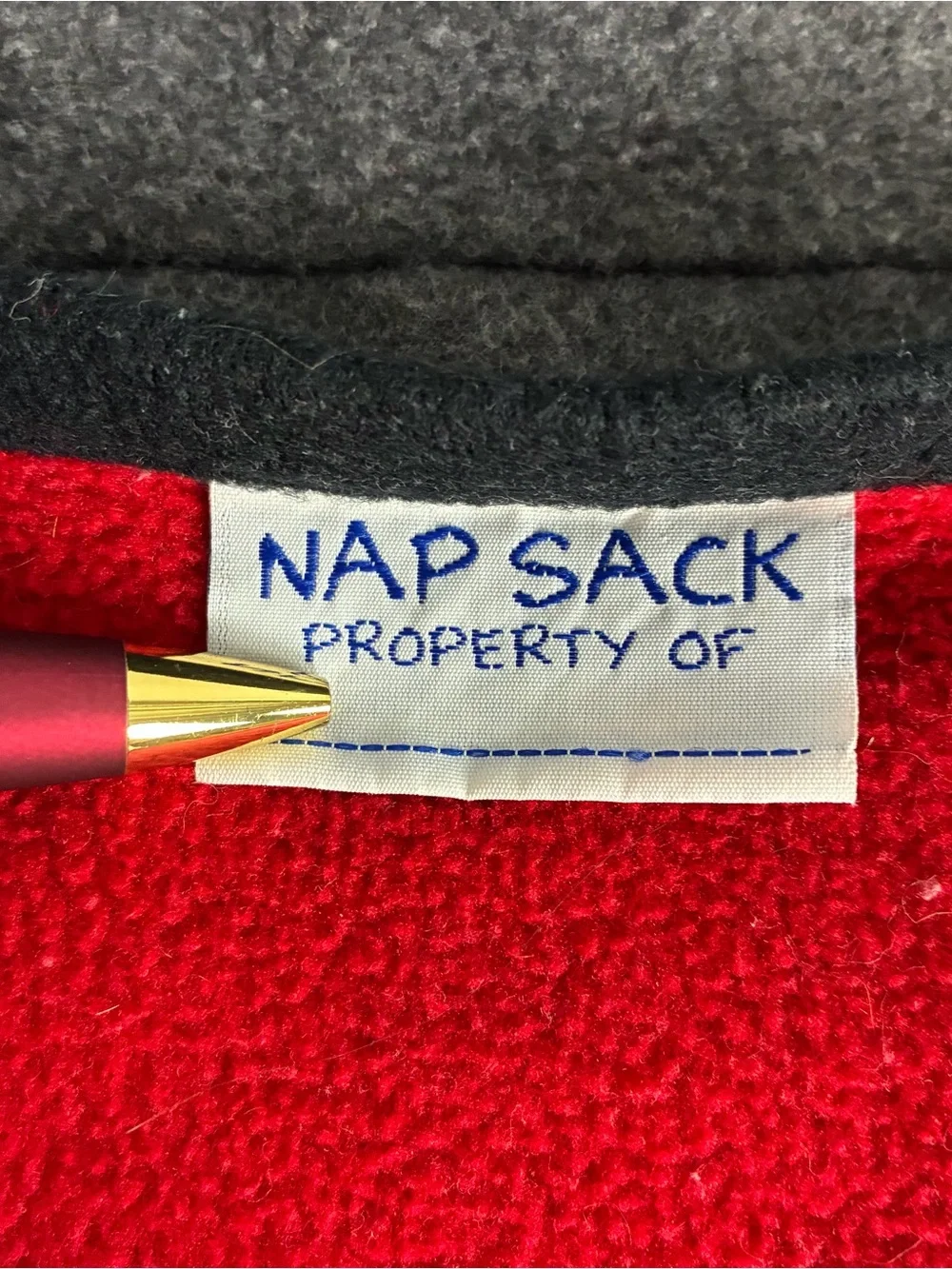 Y2K The Original Nap Sack for the Little Traveler Timberline Colorado Gray Flaw